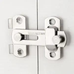 이중 도어 문 클로징 잠금 장치 걸쇠 - 소형/큐비클/잠금쇠/걸고리/문걸쇠/도어락/오도시/빗장/시건/화장실