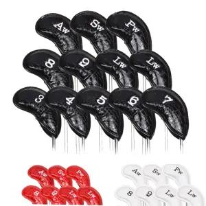 크로커 아이언 커버 세트 골프 헤드커버 골프채보호 가죽헤드커버 우리집소싱