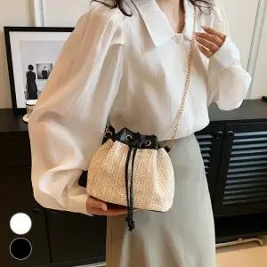 복조리 왕골 체인 버킷백 ELG-172