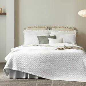 [마르시아][SK]마르시아 60수 순면 피그먼트 줄누비 스프레드2장+베개커버2장 세트