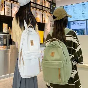 깔끔한 학생 백팩 수납력 좋은 학원 가방 캐주얼 배낭 KPz4+8LPh