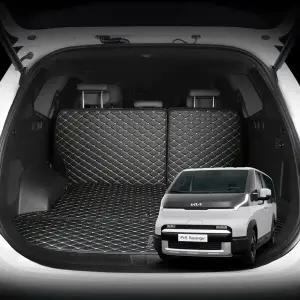 Brov 기아 PV5 퀼팅패턴 트렁크매트 자동차 차박 바닥+등받이 suv 세트