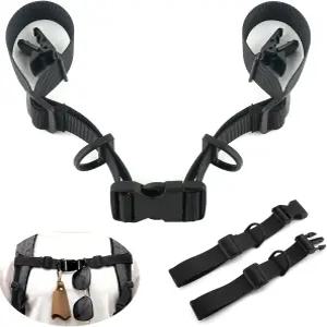 이케롤 2개 조절식 백팩 흉골 스트랩 가슴 벨트 경도 스트랩과 미끄럼 방지 고정 클립 캠핑 하이킹용