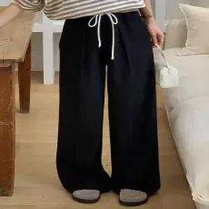 61067 배색 스트링 와이드핏 슬랙스 (3 color)