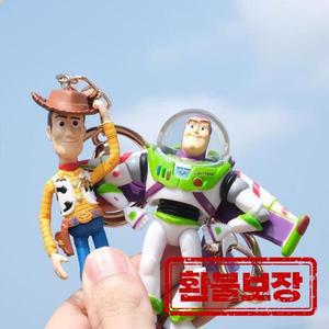 귀여운 토이 스토리 우디와 버즈 라이트이어 인형 키체인 가방 만화 펜던트 애니메이션 피규어 액세서리 생