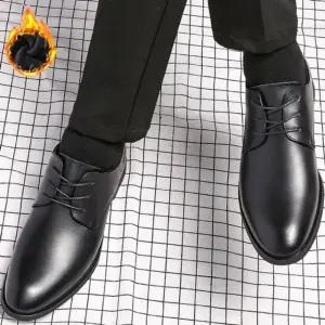 캐주얼구두 남성 데일리 고급스런 정장 보온 기모안감 구두