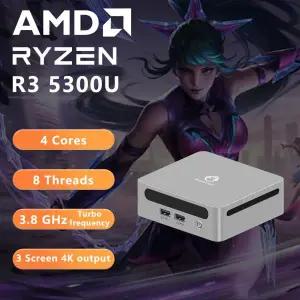 AMD 레이저5000 5300U 5475U 5600H 5625U 윈도우 11 라이젠 DDR4 3200Mhz 와이파이6 HDMI 미니 PC DIY 게이
