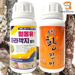 기계유제 월동유 파라깍지 합제 500ml 유황 황진이 500ml 1set 과수나무 보호제 유실수관리 기계유유제 대용 과수원 방제 파라핀유 나무에 안심사용