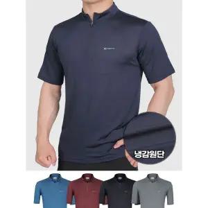 [이지바이] 텐션업 남성 여름 메쉬 반팔 집업 티셔츠 SS31LT048M _P324582957