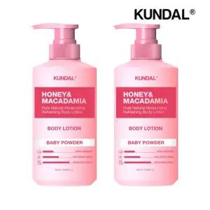 허니 앤 마카다미아 퓨어 바디로션 베이비파우더 500ml x2개
