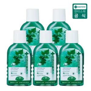 덴티스테 내추럴 오랄린스 100ml 5개