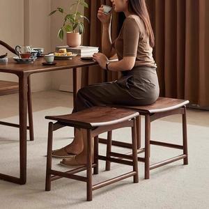 등받이없는 식탁의자 원목 현관 원목벤치 백색 페인트X 장의자 샌딩리스 식탁