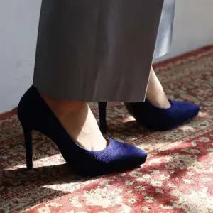 국내제작 뱀피패턴 가보시 뾰족코 얇은굽 여성 킬힐Y