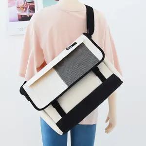 가볍고 넉넉한 디테일 어깨패드 남여공용 크로스백 yXQ1+9aOm