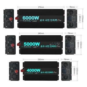 DC 12V/17V/24V/48V를 AC 220V로 변환하는 최대 출력 6000W 5000W 4000W 태양광 인버터 파워 뱅크 스테이션