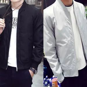 남자 깔끔 디자인 얇은 블루종 URD 점퍼 106