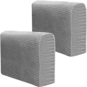 NOLITOY 2pcs 투피스 수트 소파 팔 커버 팔걸이 보호 고양이 액세서리 녹색 수건 커프 의자 사무실 보호제