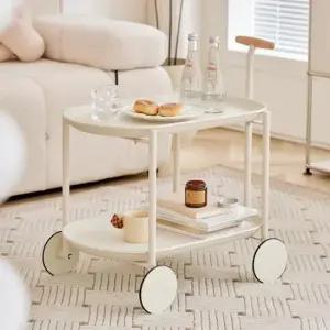 소파테이블 핸들 사이드테이블 우드 트롤리