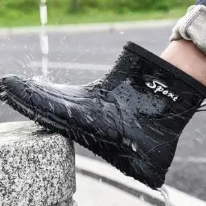 롱부츠 남성 미끄럼방지 캠핑 패션 장화 레인부츠