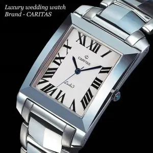 카리타스 고품격 텅스텐 사각 남자 명품 예물 시계/C150WM/남성 선물 명품 예물 고급 메탈 손목 시계