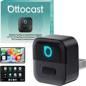 OTTOCAST 미니 피코 무선 카플레이 및 안드로이드 오토 어댑터 - WiFi 6 + 블루투스 5.4 플러그 앤 플레이