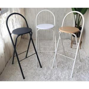 높은 접이식 의자 스툴 휴대용 홈빠 발코니 간이 감독 75cm 라운지 스탠딩 스터디