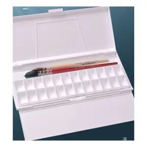 수채화 팔레트 24구 28구 미술 도구 물감 세휴대용 작품 아용품 미술용 플라스틱 미니통 재료 파렛 케이스