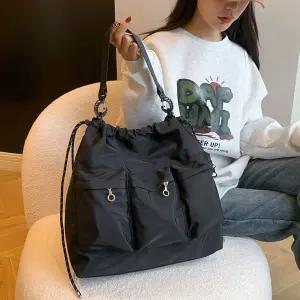 여성백 대학생 직장인 캐주얼 쓰리포켓 숄더백 고급진