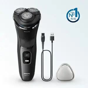 전기면도기 3000시리즈 S3145 원터치 물세척 습식건식