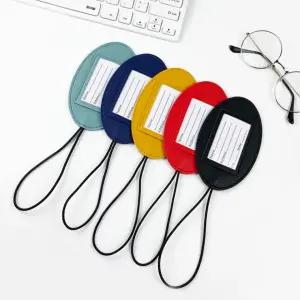 타원 레더 네임 러기지택 명찰 캐리어 자전거 킥보드 이름표 트렁크 실리콘네임택 분실방지 러기지택 이름