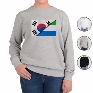 헤비맨투맨 전색상 대한민국 시에라리온 국기 그림 poo1+7Won