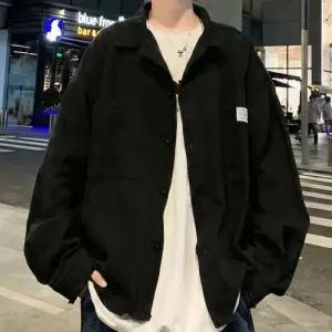 캐주얼 포켓 베이직 루즈핏 남성 긴팔 셔츠 IS-JK05