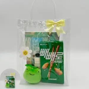 PVC 투명 구디백 9호 (28x28x10cm) 와인포장