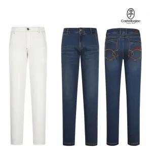 까스텔바작 남성 골프웨어 간절기 밴딩 데님 면 바지 BG-ESPT005