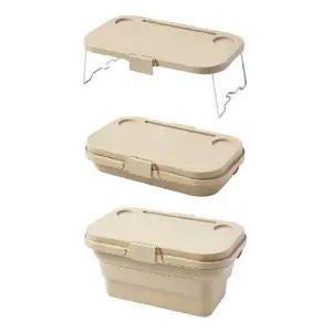 기회공작소바구니 하나로 테이블까지 OK 자바라 캠핑 폴딩 접이식 피크닉 테이블 바구니