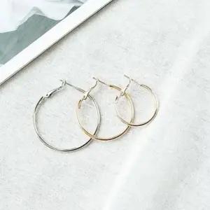 베이직 귀걸이 링 골드링 귀걸이 데일리 링 실버 주얼리 6개 원형 이어링 여성