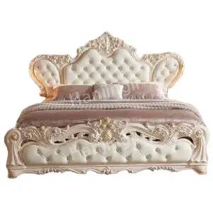 침대 럭셔리 유럽식 호텔 공주 클래식 뼈대 인테리어 침실  럭셔리침대 유럽침대