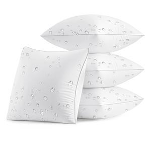 파티오 소파 가든 현관 소파용 던지기 삽입물 장식 사각 베개 팩 방수 MIULEE 18x18 야외 4개