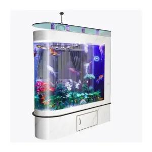 소형 어항 금붕어 수족관 유리탱크 미니 해수어 커버 아쿠아리움