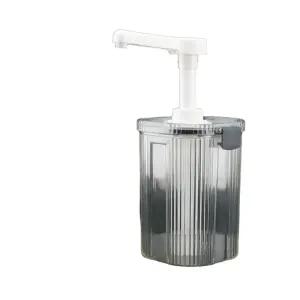 대용량 소스 업소용 L 펌프 디스펜서 용기 시럽통 소스통 공병