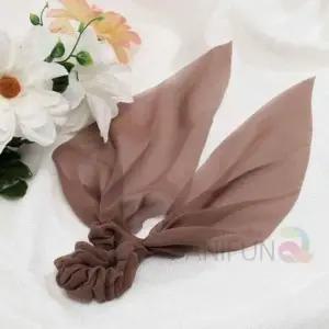 쉬폰리본 곱창끈 핑크 리본슈슈 러블리슈슈 슈슈밴드 슈슈 슈슈머리끈