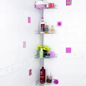 욕실정리선반 욕조코너수납 욕실모서리선반 욕실정리대 4단수납대