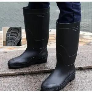 [룽스]베이직 블랙 방수 남성부츠 남성레인부츠