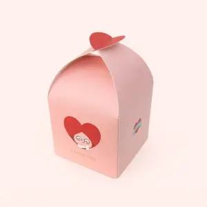 제이오스토어 선물상자 어피치 80X80X105MM 포장 핸드메이드 디자인