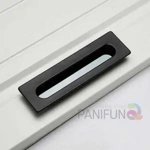 사각 매립손잡이 블랙 씽크대문손잡이 문손잡이 매입형손잡이 서랍장손잡이 앤틱가구손잡이