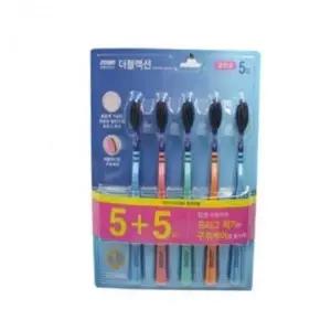 (옵션 일반모)더블액션 칫솔 5+5개 회사칫솔 여행용칫솔_24630845
