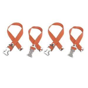 4Pcs 드라이월 스틸 스트랩 조절 가능한 편안한 다리 고정 키트 풋 밴드 교체 부품 장식품