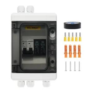 KERWINN 태양광 패널 분리 스위치 패널용 PV 서지 보호기 IP65 방수 결합기 박스 포함 40A 500V RV 회로