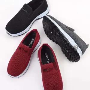 여성 남성 커플 메쉬 밴딩 슬립온 키높이 스니커즈 운동화