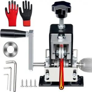 TreVark 수동 와이어 스트리핑 머신 0061인치 게이지 스크랩 구리선 피일러 구리 재활용을 위한 드릴